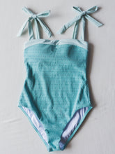 Women's Bow Strap One Piece - Dolphin Blue